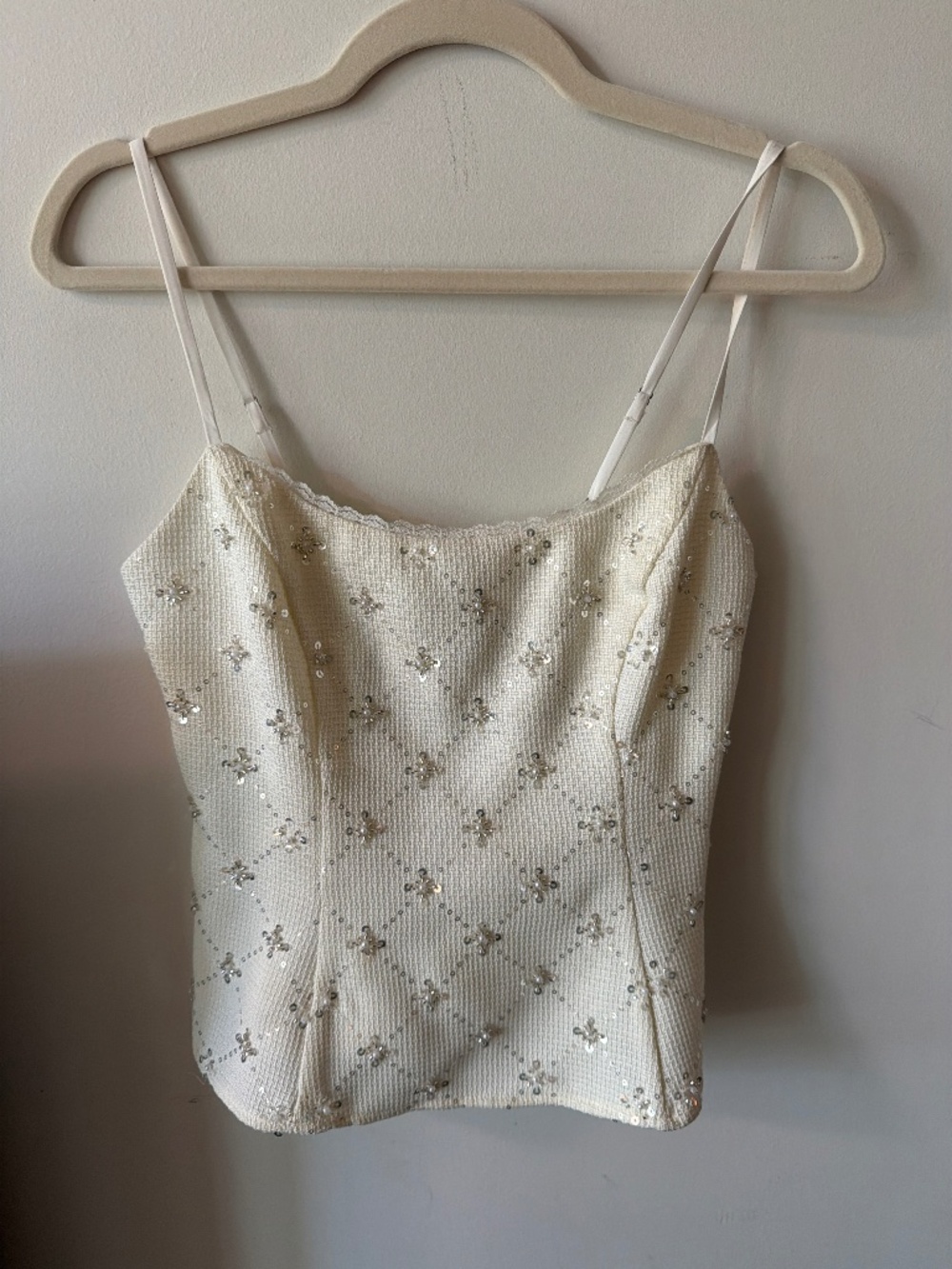 Reformation Genevieve Top Ivory - Size 4